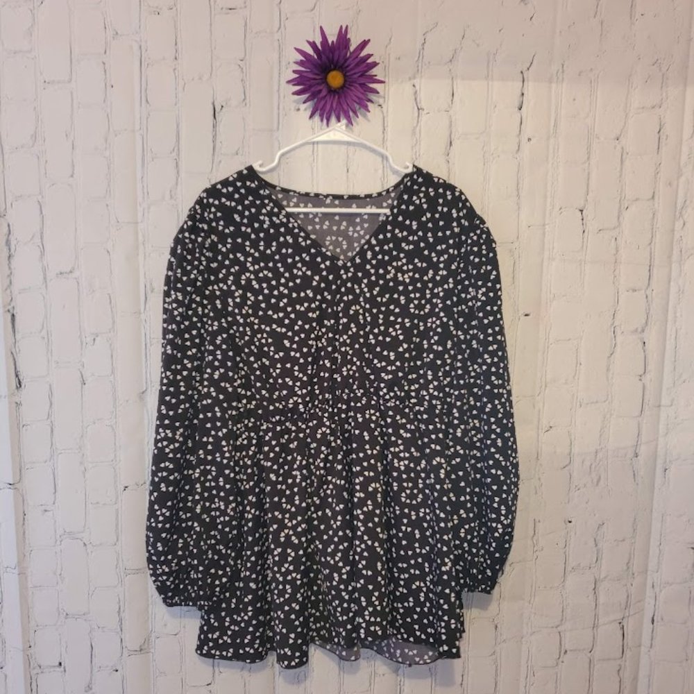 Shein Curve Peplum Top